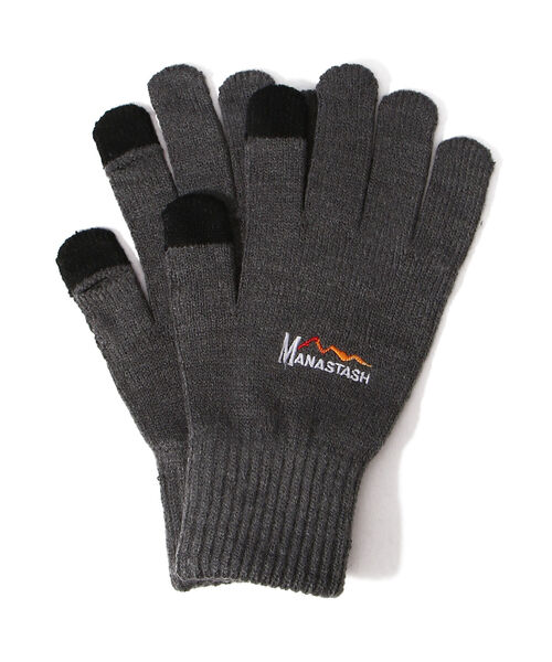 MANASTASH(マナスタッシュ)の「MANASTASH/マナスタッシュ SP GLOVE グローブ 手袋(手袋・メンズ・ブラック/ダークグリーン/グレー・FREE)」の2枚目の写真
