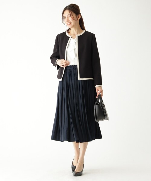 SOUP（スープ）の「◆INNOWAVE ジョーゼットラッフルブラウス（シャツ/ブラウス・レディース・オフホワイト/ライトブルー・11/15 /13/09/07）」の16枚目の写真