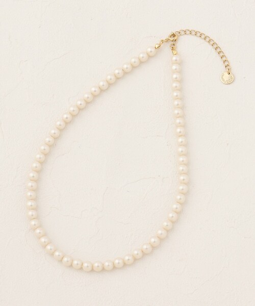 OPAQUE.CLIP（オペークドットクリップ）の「◆グラスティックパールネックレス（ネックレス・レディース・オフホワイト・00）」の4枚目の写真