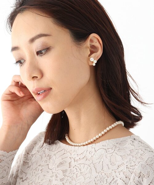 OPAQUE.CLIP（オペークドットクリップ）の「◆グラスティックパールネックレス（ネックレス・レディース・オフホワイト・00）」の6枚目の写真