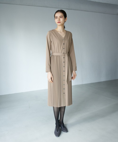 く日はお得 Vecca イェッカヴェッカ のワンピース プリーツmixワンピース 7a14l0h0800 を購入できます Yecca Yecca ワンピースプリーツmixワンピース ギフト