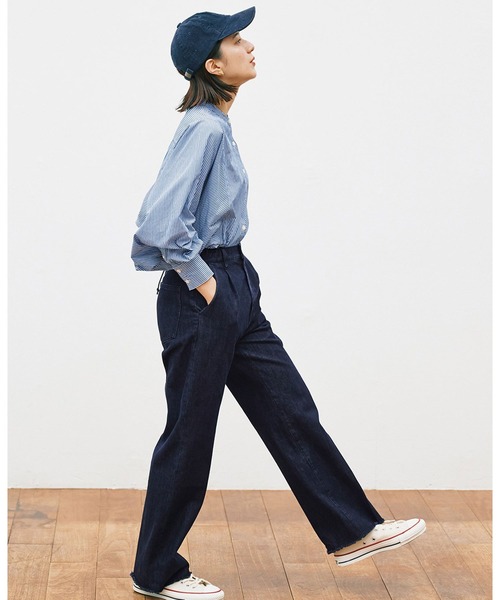 avecmoi デニムキュロパン インディゴ 佐藤かなさんプロデュース avecmoi デニムキュロパン インディゴ 佐藤かなさんプロデュース