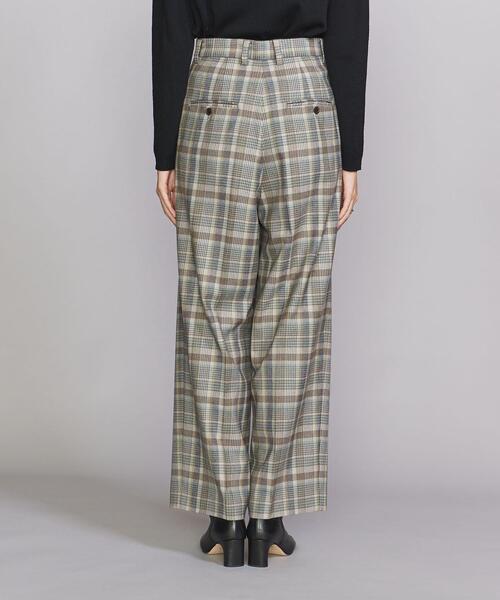 BEAUTY&YOUTH UNITED ARROWS（ビューティーアンドユースユナイテッドアローズ）の「BY チェックワイド テーパードパンツ（その他パンツ・レディース・ベージュ/グレー・S/M）」の9枚目の写真