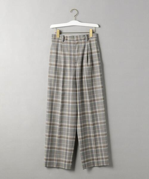 BEAUTY&YOUTH UNITED ARROWS（ビューティーアンドユースユナイテッドアローズ）の「BY チェックワイド テーパードパンツ（その他パンツ・レディース・ベージュ/グレー・S/M）」の15枚目の写真