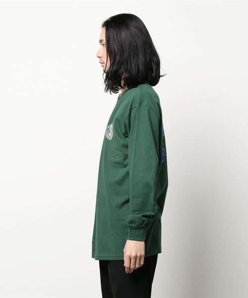 INTERBREED（インターブリード）の「【INTERBREED/インターブリード】Get Bill LS Tee（Tシャツ/カットソー・メンズ・ブルー/グリーン/ライトグレー・LARGE）」の4枚目の写真