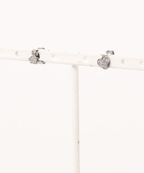 Vivienne Westwood（ヴィヴィアンウエストウッド）の「62010301/BRANDITA  STUD EARRINGS - (HEART & ORB)-CF（ピアス（両耳用）・レディース・ブラック/ピンク/シルバー/ゴールド・FREE）」の2枚目の写真