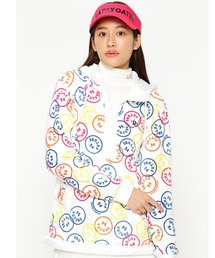 PEARLY GATES（パーリーゲイツ）の「【PEARLY GATES】ベロアボンバー ハーフジッププルオーバーフーディ ＜FUTURE NICOシリーズ＞（パーカー）」