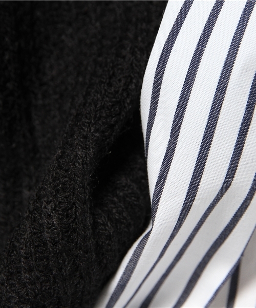 Chico（チコ）の「袖切替ざっくりニット（ニット/セーター・レディース・ホワイト/グレー/ダークグリーン/ブラック・FREE）」の14枚目の写真