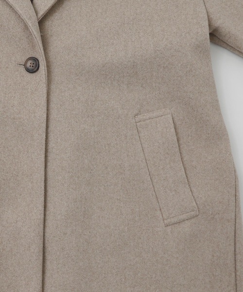 Fashion Letter（ファッションレター）の「バックタックロングチェスターコート（チェスターコート・レディース・ブラック/ベージュ/ブラウン/ブルー/ブラウン系その他・M）」の10枚目の写真