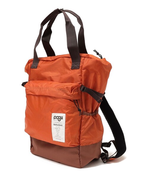 SHIPS（シップス）の「*〈パッカブル〉PAG 3WAYデイトリップ◇（バックパック/リュック・レディース・ブラック/オリーブ/オレンジ/ネイビー/チャコールグレー/ブラック系・ONE SIZE）」の10枚目の写真