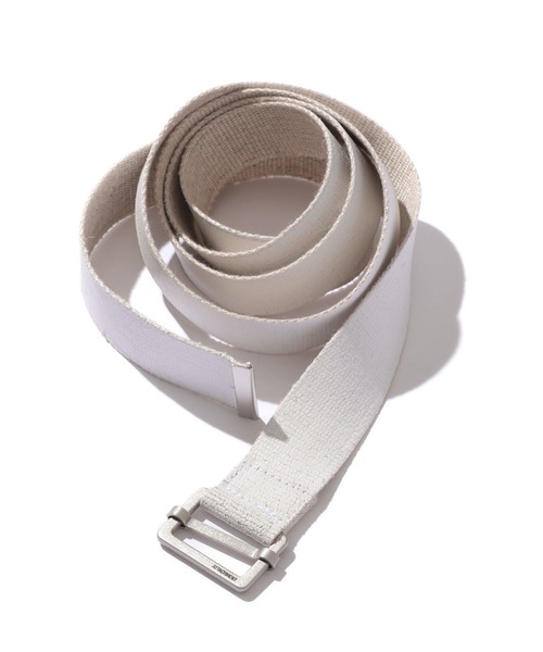 ATTACHMENT（アタッチメント）の「RY/LI コーティングテープベルト / RY/LI COATING  TAPE BELT（ベルト・メンズ・ホワイト/ブラック・FREE）」の2枚目の写真