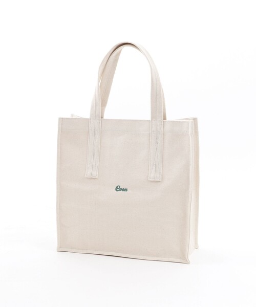 coen（コーエン）の「16帆布スクエアロゴトートバッグ（トートバッグ・レディース・ブラック/ナチュラル・FREE）」の8枚目の写真