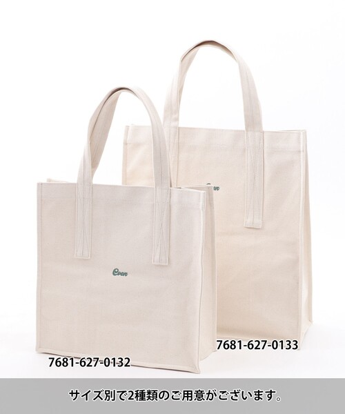 coen（コーエン）の「16帆布スクエアロゴトートバッグ（トートバッグ・レディース・ブラック/ナチュラル・FREE）」の13枚目の写真