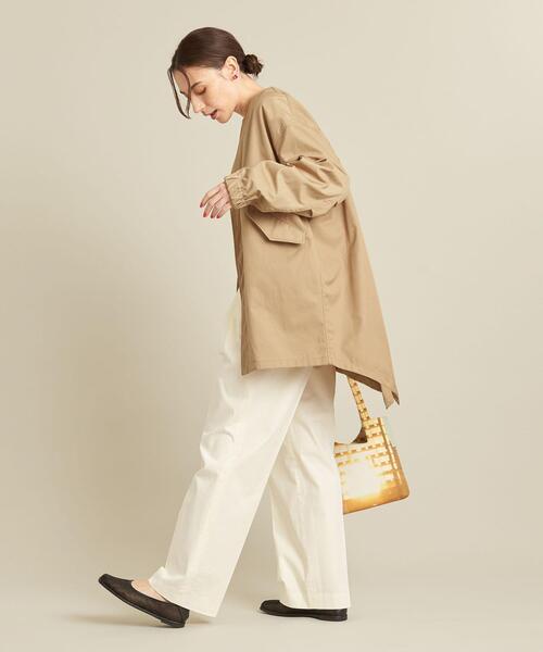 BEAUTY&YOUTH UNITED ARROWS(ビューティーアンドユースユナイテッドアローズ)の「【WEB限定】by ※フィッシュテール ノーカラーコート -撥水加工- ∴(ミリタリージャケット・レディース・ブラック/ベージュ/オリーブ・FREE)」の9枚目の写真