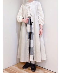 Samansa Mos2 | 前後着Aラインジャンパースカート(ジャンパースカート)