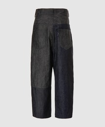 21aw COMME des GARÇONS パッチワーク ワイドパンツ 21aw COMME des GARÇONS Hommeパッチワーク デニム - メルカリ