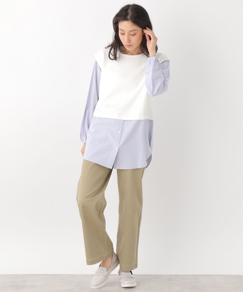 LEPSIM（レプシィム）の「セミハイライズパンツ　256069（デニムパンツ・レディース・ベージュ/オフホワイト/ブルー・SMALL/MEDIUM/LARGE）」の12枚目の写真