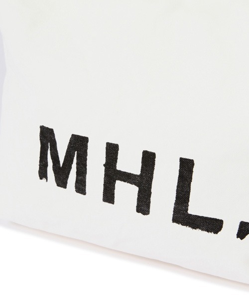 MHL.（エムエイチエル）の「HEAVY COTTON CANVAS（トートバッグ・レディース・ホワイト・FREE）」の4枚目の写真