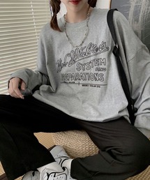 BIGシルエットロゴ刺繍ロンT【ZOZOTOWN限定】