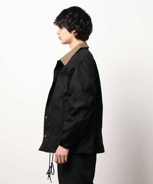 Starting Over(スターティングオーバー)の「ダッククレリック ワークカバーオール(カバーオール・メンズ・ブラック/ベージュ/キナリ/カーキ・M/L/XL)」の5枚目の写真