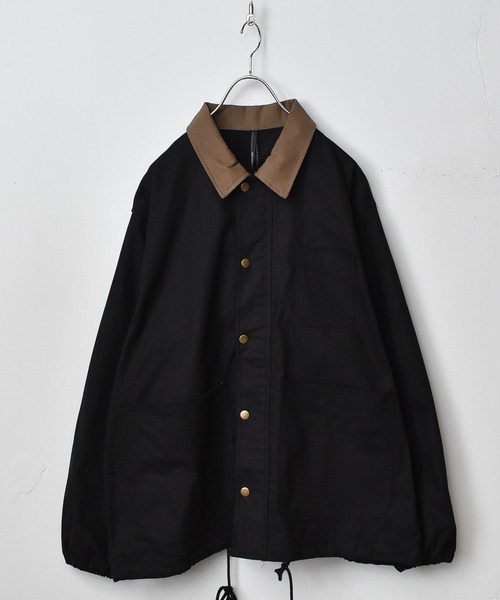 Starting Over(スターティングオーバー)の「ダッククレリック ワークカバーオール(カバーオール・メンズ・ブラック/ベージュ/キナリ/カーキ・M/L/XL)」の3枚目の写真