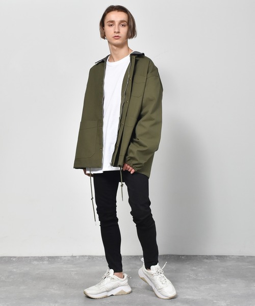 Starting Over(スターティングオーバー)の「ダッククレリック ワークカバーオール(カバーオール・メンズ・ブラック/ベージュ/キナリ/カーキ・M/L/XL)」の17枚目の写真