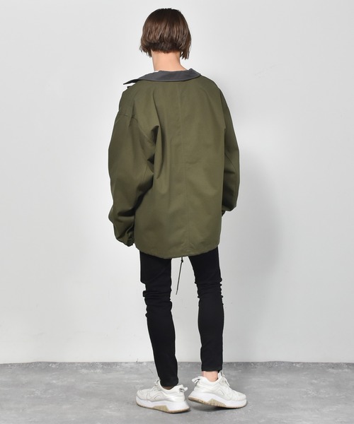 Starting Over(スターティングオーバー)の「ダッククレリック ワークカバーオール(カバーオール・メンズ・ブラック/ベージュ/キナリ/カーキ・M/L/XL)」の16枚目の写真