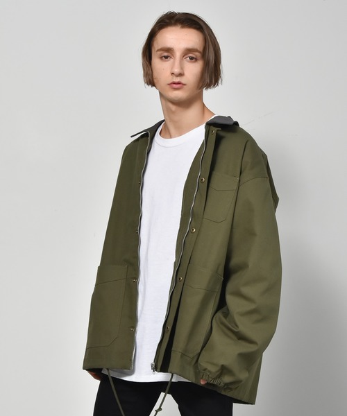 Starting Over(スターティングオーバー)の「ダッククレリック ワークカバーオール(カバーオール・メンズ・ブラック/ベージュ/キナリ/カーキ・M/L/XL)」の19枚目の写真