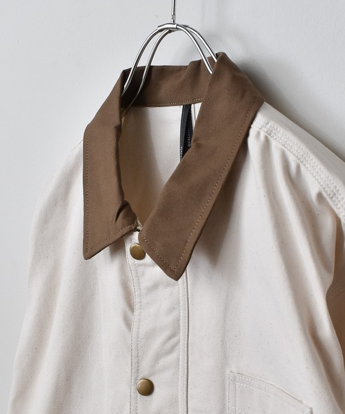 Starting Over(スターティングオーバー)の「ダッククレリック ワークカバーオール(カバーオール・メンズ・ブラック/ベージュ/キナリ/カーキ・M/L/XL)」の12枚目の写真