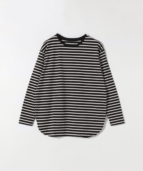 SHIPS any（シップス エニィ）の「SHIPS any:〈吸水速乾〉ラウンドヘム ロングスリーブ ワイド TEE（Tシャツ/カットソー・レディース・ホワイト/ブラック/オフホワイト/ブルー/その他/ブラウン・ONE SIZE）」の14枚目の写真