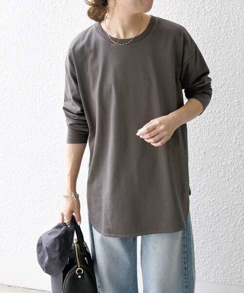 新品　グラウンドワイ　ラウンドヘム　ロングカットソー　ジャンボTシャツ グラウンド ワイ Ground Y Hem Round Jumbo Long Sleeve T-Shirt