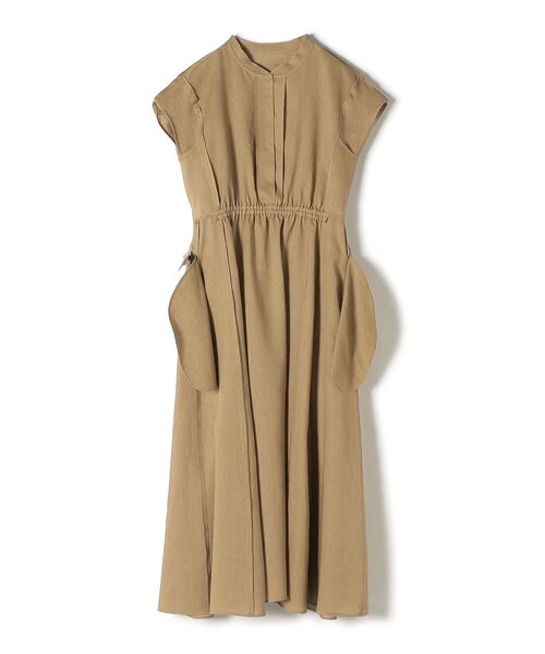 SHIPS(シップス)の「〈手洗い可能〉テレデランカットオフカラーワンピース◆(ワンピース・レディース・ベージュ/ブラウン/ピンク/ブルー・38/36)」の12枚目の写真