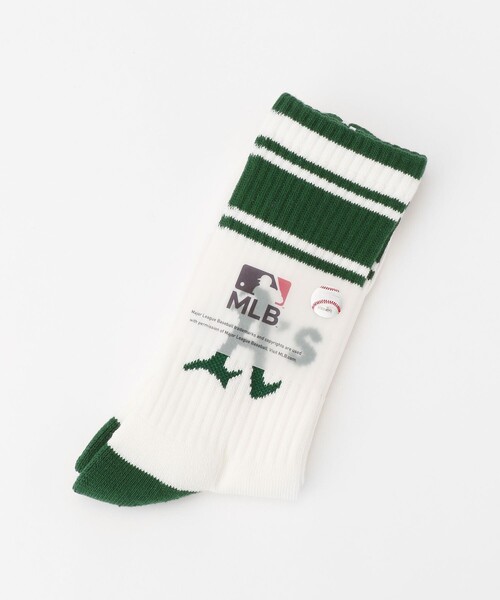 FREAK'S STORE（フリークスストア）の「MLB/エムエルビー 別注 MLB SOX（ソックス/靴下・メンズ・ネイビー/ブルー/グリーン・ﾌﾘ-）」の10枚目の写真