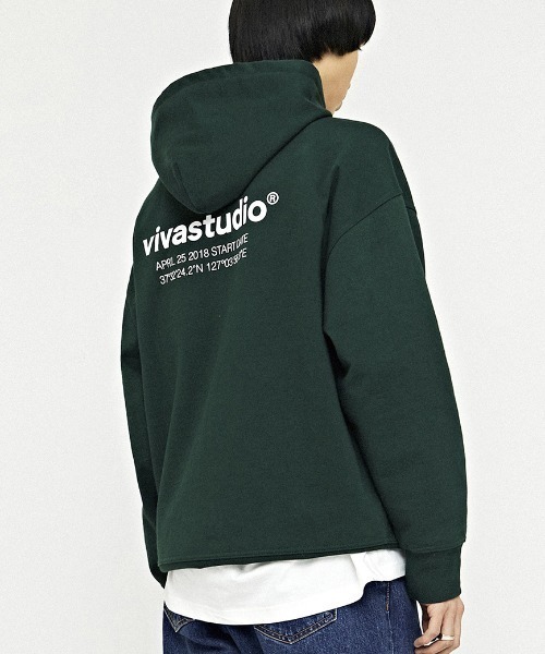 VIVASTUDIO(ビバスタジオ)の「LOCATION HOODIE(パーカー・メンズ・グリーン/ブラック/ライトグレー・X-LARGE/SMALL/MEDIUM/LARGE)」の3枚目の写真