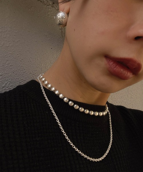 Ameri（アメリ）の「STUDS BALL PIERCE（ピアス（両耳用）・レディース・シルバー/ゴールド・FREE）」の3枚目の写真