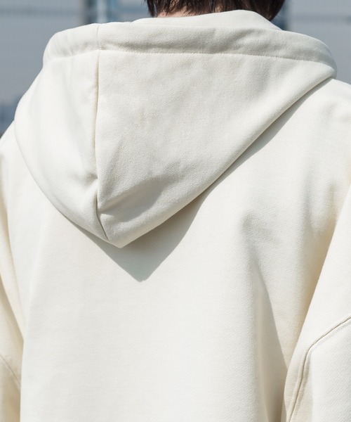 Perushu(ペルーシュ)の「裏毛ジップパーカー(パーカー・メンズ・ブラック/イエロー/ライトグレー/アイボリー/グリーン・LARGE/MEDIUM)」の13枚目の写真