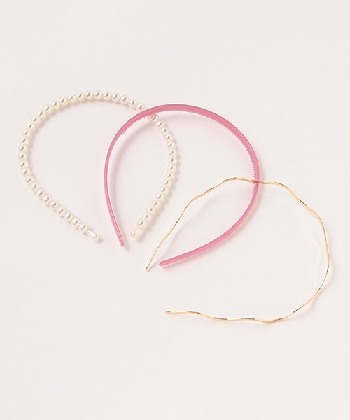 LOVETOXIC（ラブトキシック）の「パールカチューシャセット（カチューシャ・キッズ・エメラルド/プラム/アイボリー・FREE）」の3枚目の写真