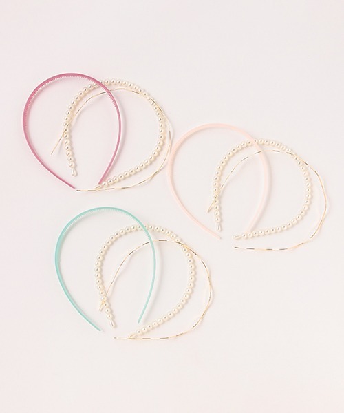 LOVETOXIC（ラブトキシック）の「パールカチューシャセット（カチューシャ・キッズ・エメラルド/プラム/アイボリー・FREE）」の7枚目の写真