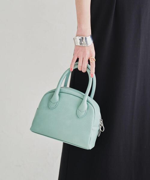 coen（コーエン）の「ラウンドボストンバッグ（ボストンバッグ・レディース・ライム/ブラック/ナチュラル・FREE）」の3枚目の写真