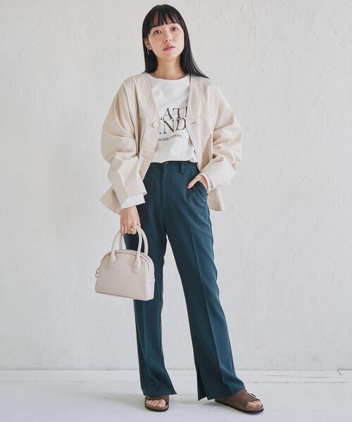 coen（コーエン）の「ラウンドボストンバッグ（ボストンバッグ・レディース・ライム/ブラック/ナチュラル・FREE）」の18枚目の写真