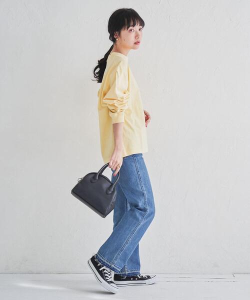 coen（コーエン）の「ラウンドボストンバッグ（ボストンバッグ・レディース・ナチュラル/ライム/ブラック・FREE）」の18枚目の写真