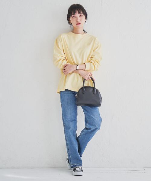 coen（コーエン）の「ラウンドボストンバッグ（ボストンバッグ・レディース・ライム/ブラック/ナチュラル・FREE）」の12枚目の写真