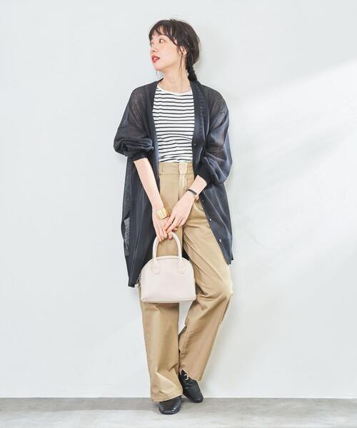 coen（コーエン）の「ラウンドボストンバッグ（ボストンバッグ・レディース・ライム/ブラック/ナチュラル・FREE）」の14枚目の写真