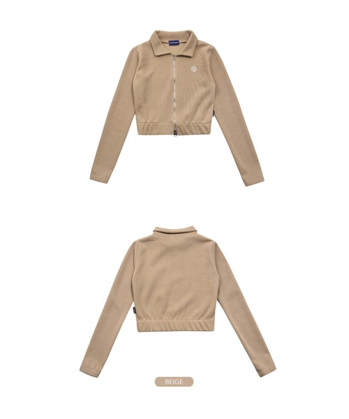 muahmuah（ムーアムーア）の「A'GEM/9 × .kom『muah muah/ムーアムーア』SLIM FIT KNIT ZIPUP CARDIGAN/スリムフィット ジップアップニットカーディガン（カーディガン/ボレロ・レディース・ブラック/ベージュ/ブルー/ネイビー/カーキ/アイボリー・FREE）」の21枚目の写真