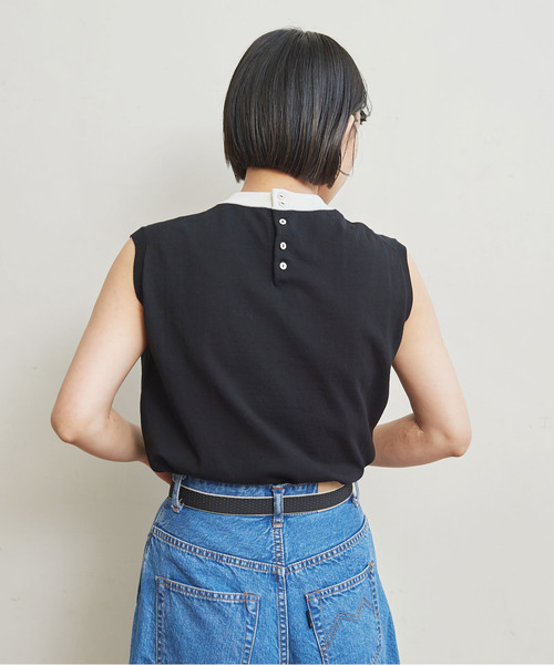 Dot＆Stripes CHILD WOMAN（ドットアンドストライプス　チャイルドウーマン）の「レトロモチーフ ピンドットゴムベルト（ベルト・レディース・ブラック/アイボリー・FREE）」の6枚目の写真