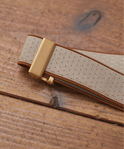 Dot＆Stripes CHILD WOMAN（ドットアンドストライプス　チャイルドウーマン）の「レトロモチーフ ピンドットゴムベルト（ベルト・レディース・ブラック/アイボリー・FREE）」の16枚目の写真