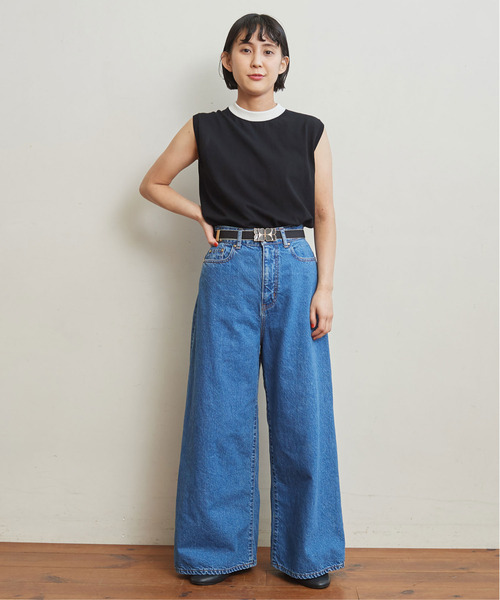 Dot＆Stripes CHILD WOMAN（ドットアンドストライプス　チャイルドウーマン）の「レトロモチーフ ピンドットゴムベルト（ベルト・レディース・ブラック/アイボリー・FREE）」の4枚目の写真