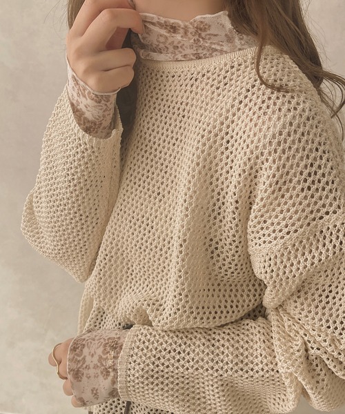 apres jour clair（アプレジュールクレア）の「【apres jour clair】アソートハイネックシアーインナー【ZOZOTOWN限定アイテム】（Tシャツ/カットソー・レディース・アイボリー/ダークブラウン/その他/ベージュ・フリー/X-LARGE）」の4枚目の写真