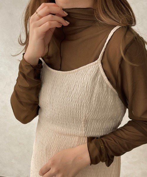 apres jour clair（アプレジュールクレア）の「【apres jour clair】アソートハイネックシアーインナー【ZOZOTOWN限定アイテム】（Tシャツ/カットソー・レディース・アイボリー/ダークブラウン/その他/ベージュ・フリー/X-LARGE）」の8枚目の写真