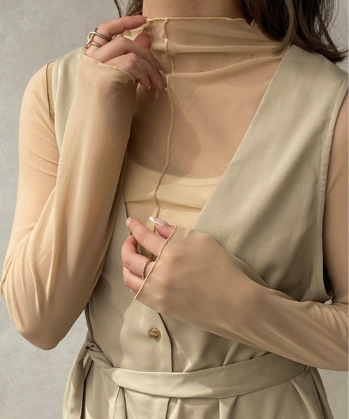 apres jour clair（アプレジュールクレア）の「【apres jour clair】アソートハイネックシアーインナー【ZOZOTOWN限定アイテム】（Tシャツ/カットソー・レディース・アイボリー/ダークブラウン/その他/ベージュ・フリー/X-LARGE）」の12枚目の写真